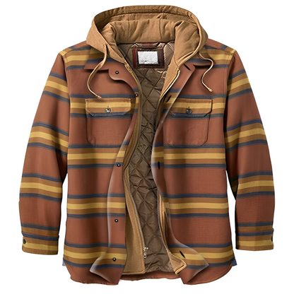 Veste en flanelle pour homme, motif à carreaux, style décontracté