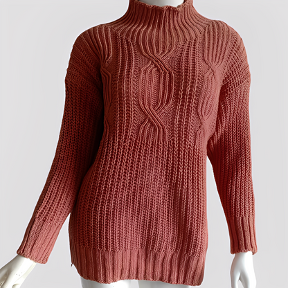 Pull doux pour femme, design tricoté élégant