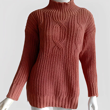 Pull tricoté chaud pour femmes, élégant