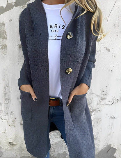 Longs gilets femme à capuche Confortables
