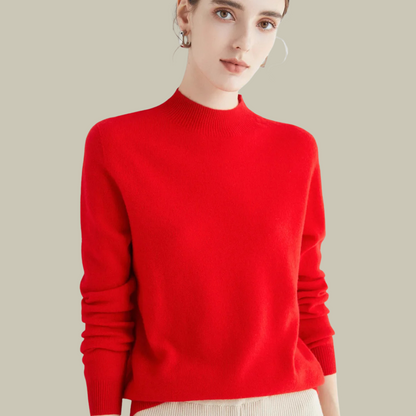 Pull chaud en laine mérinos pour femme