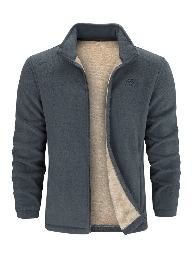 Veste d'hiver homme avec garniture en fourrure de luxe
