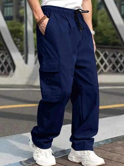 Pantalon cargo homme multipoches