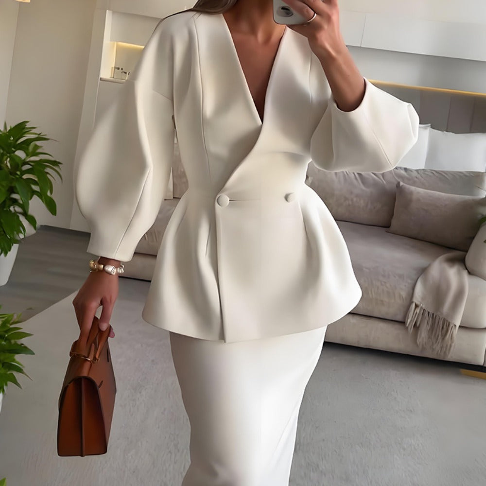 Robes élégantes pour femme avec effet péplum