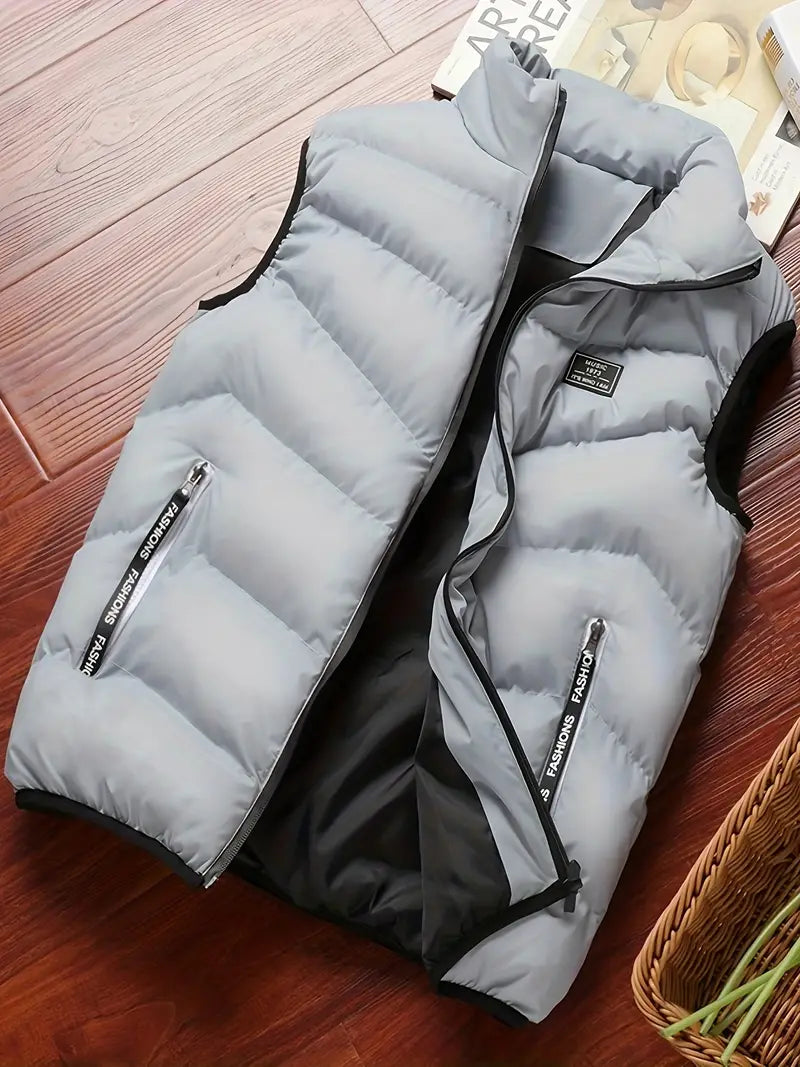 Veste décontractée pour homme à fermeture éclair tendance