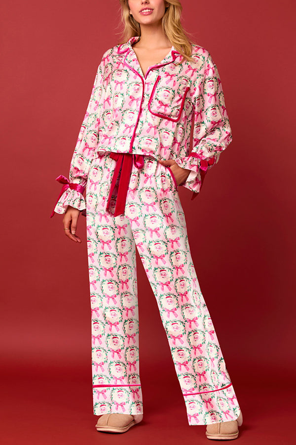 Tenue de Noël : Haut à manches longues et pantalon élastique