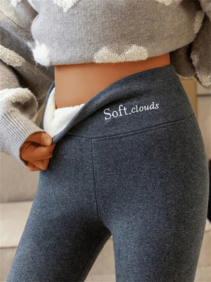 Legging d'hiver polaire pour femme - Chaud et ajusté