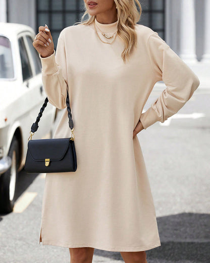 Vêtements élégants | Robe montante à col haut pour femme