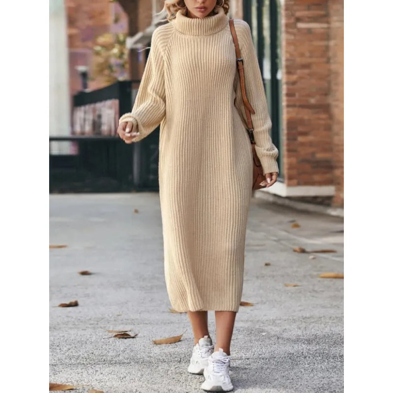 Weiches Damenstrickkleid Komfortabel - IdealeKleiden
