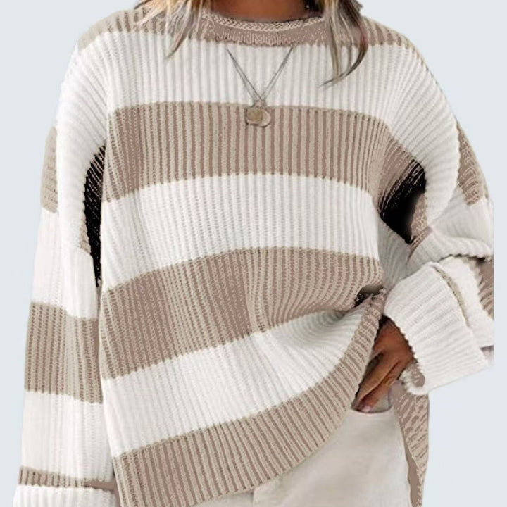 Pull rayé femme chic et moderne