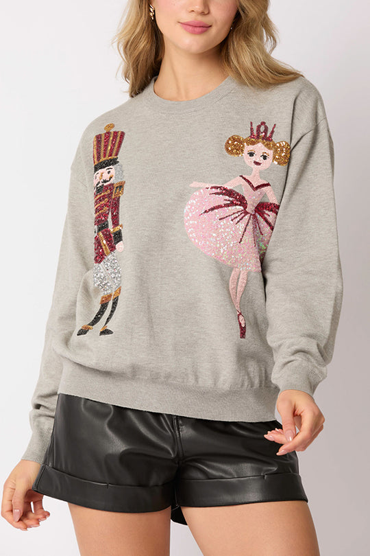 Pull Soldat de Noël Idée cadeau Festif Pailleté