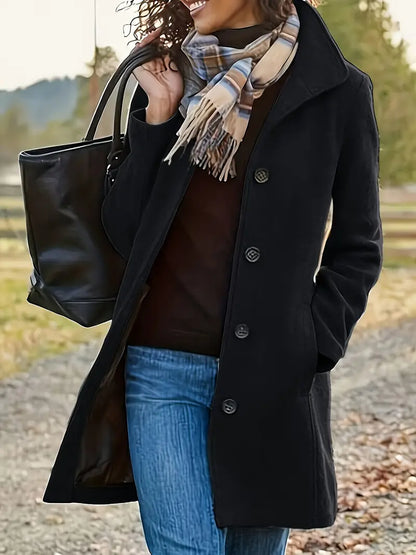 Warmes Winterkleid | Doppelgewebter Damenmantel - IdealeKleiden
