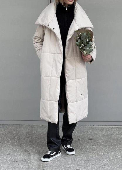 Manteau d'hiver oversize style col montant