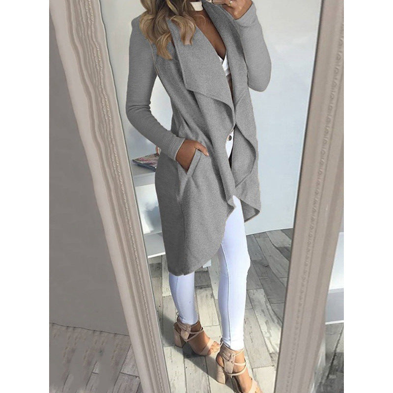 Coupe ajustée Veste coupe-vent Uni Long