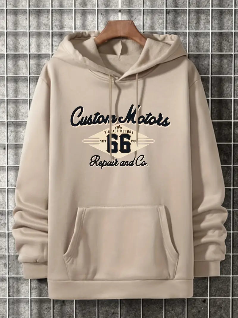 Sweat à capuche rétro homme style vintage