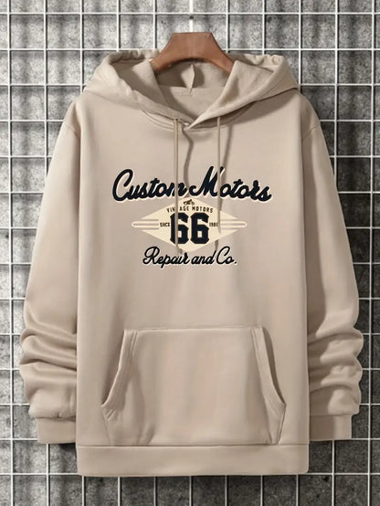 Sweat à capuche rétro homme style vintage