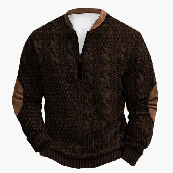 Pull en tricot torsadé automne-hiver