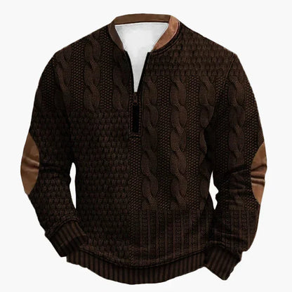 Pull en tricot torsadé automne-hiver
