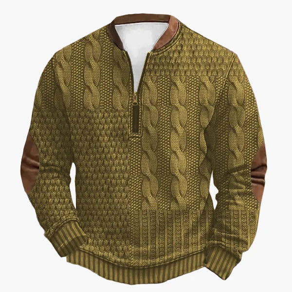 Pull en tricot torsadé automne-hiver