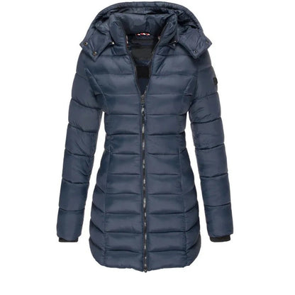 Doudoune stylée ajustée à capuche
