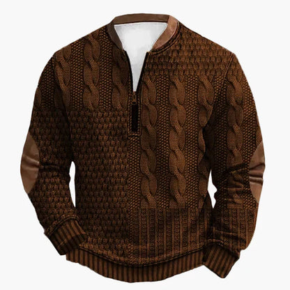 Pull en tricot torsadé automne-hiver