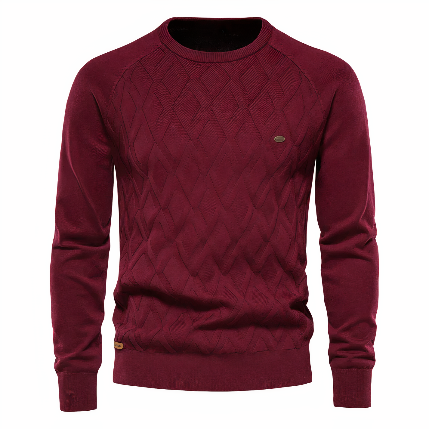 Chemise homme motif losanges élégante