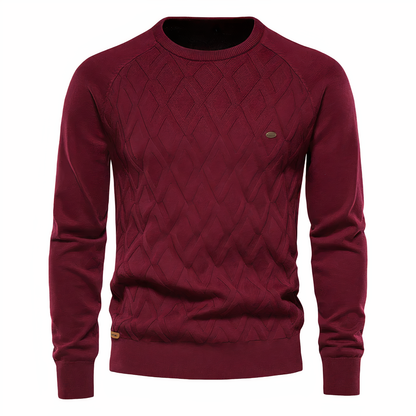 Chemise homme motif losanges élégante