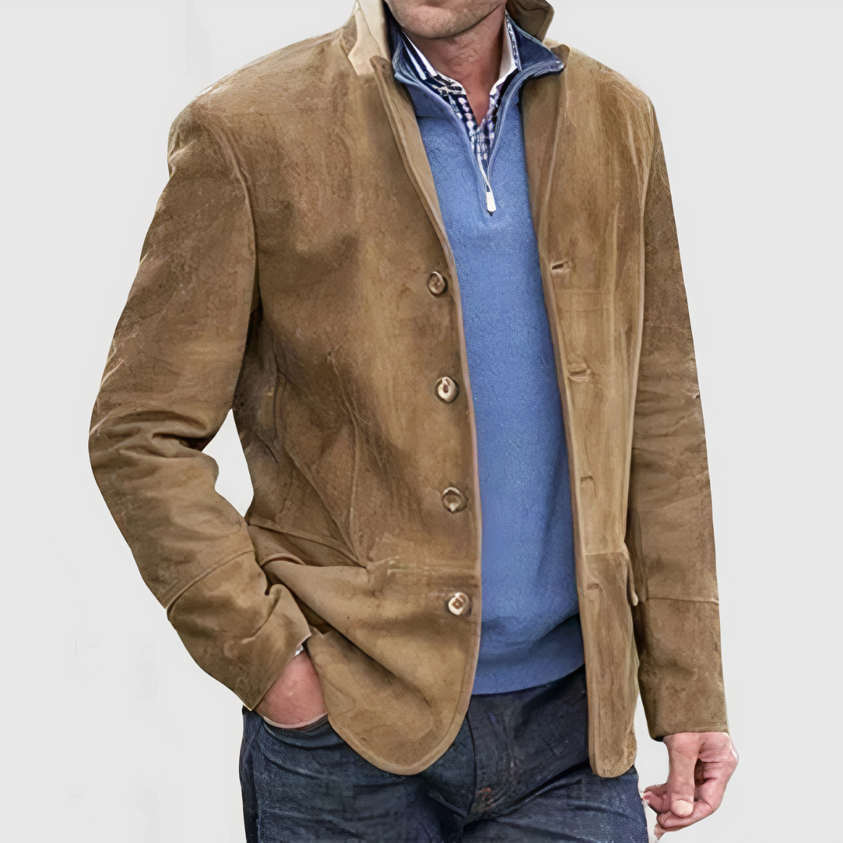 Retro Jacke Mit Knöpfen Damen - IdealeKleiden