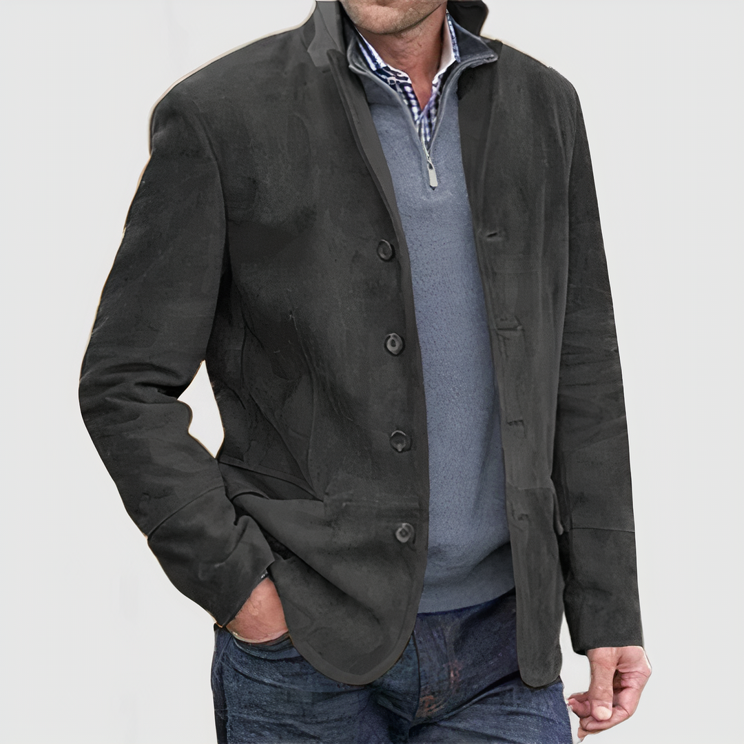 Veste rétro boutonnée pour femme