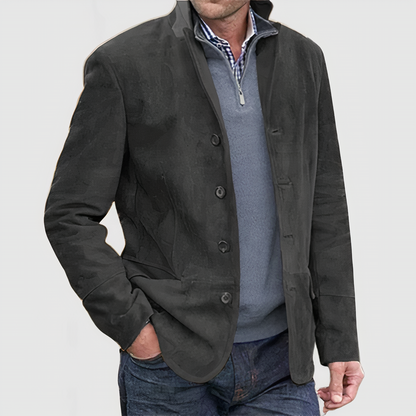 Veste rétro boutonnée pour femme