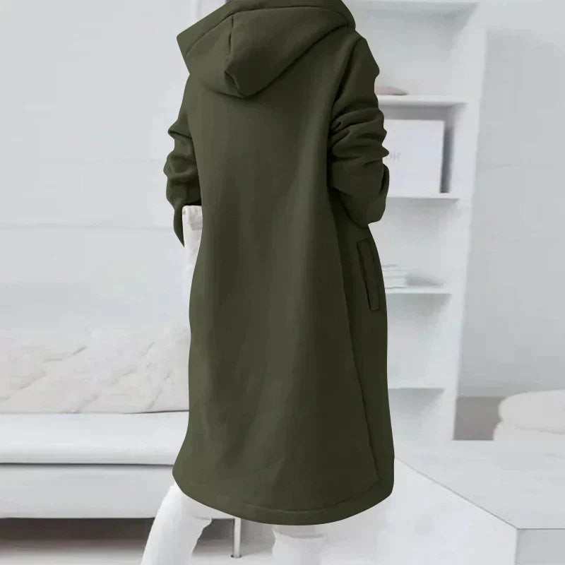 Sweat-shirt à capuche zippé stylé