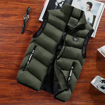 Gilet chaud matelassé déperlant zippé
