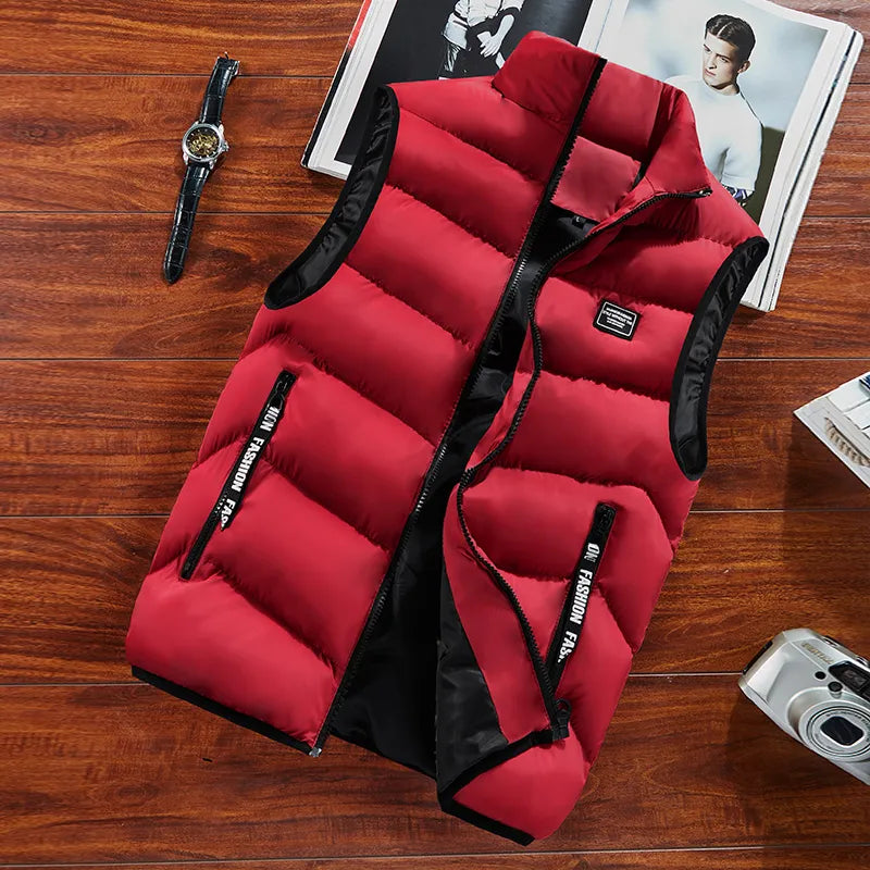 Gilet chaud matelassé déperlant zippé