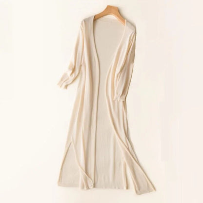 Cardigan long en maille Alyssa pour femme