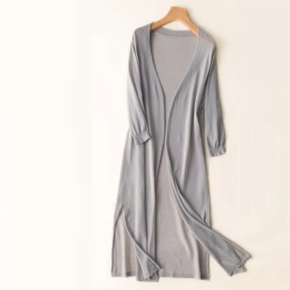 Cardigan long en maille Alyssa pour femme