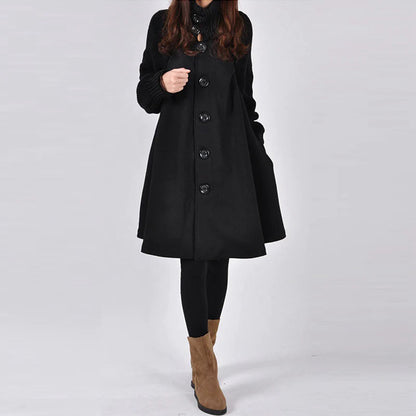 Veste d'automne élégante longue pour femme