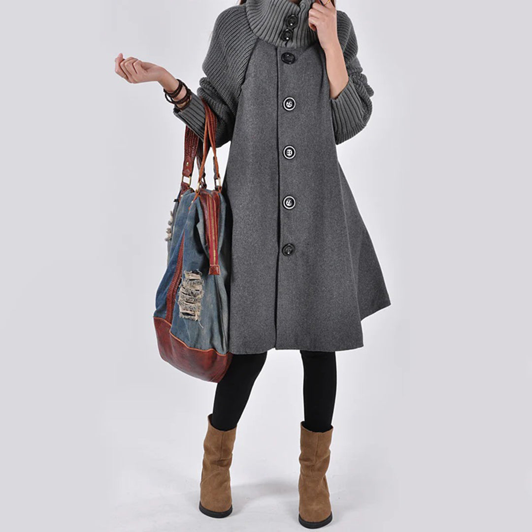 Veste d'automne élégante longue pour femme
