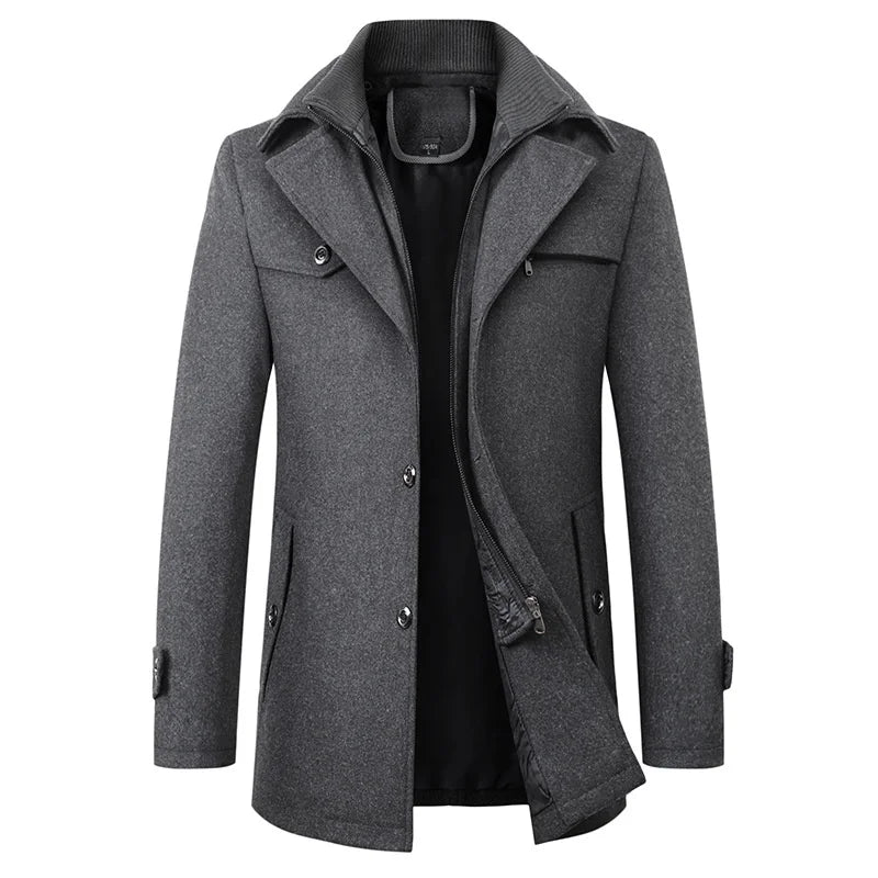 Manteau d'hiver de luxe chic d'affaires pour femmes