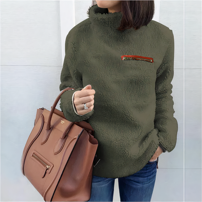 Pull en laine élégant à col roulé