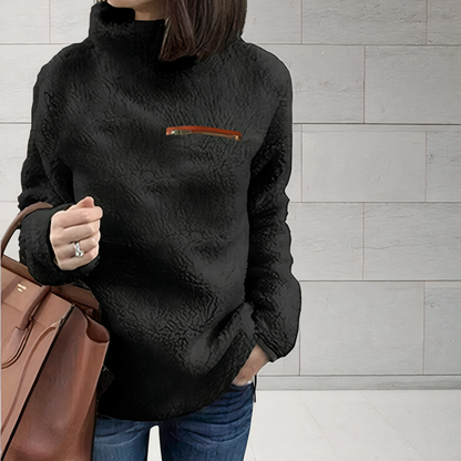 Pull en laine élégant à col roulé