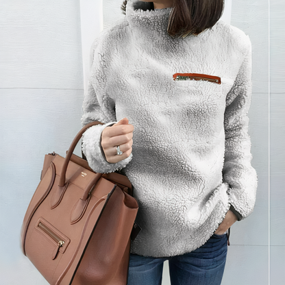 Pull en laine élégant à col roulé