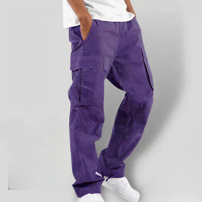 Pantalon cargo pour homme gris foncé style moderne