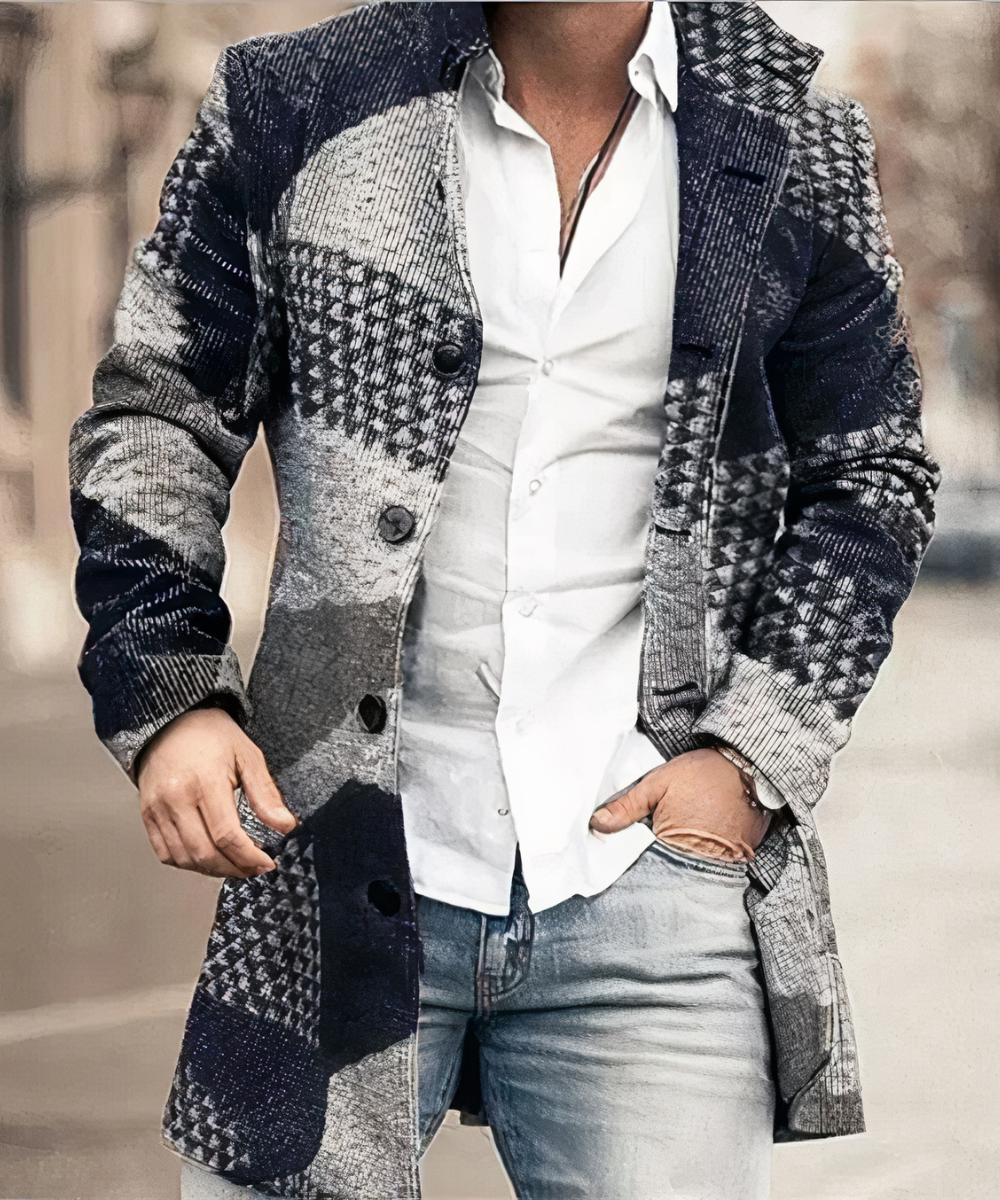 Trench-coat homme élégant long