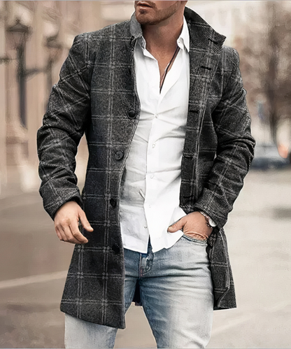 Trench-coat homme élégant long