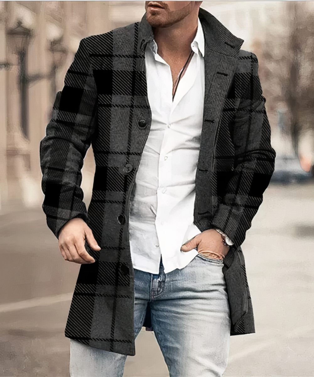 Trench-coat homme élégant long