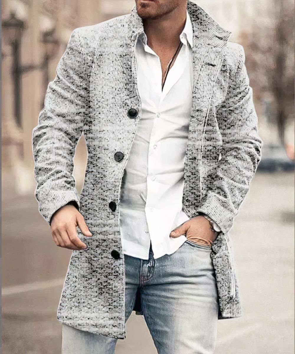 Trench-coat homme élégant long