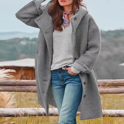 Manteau élégant en laine pour femme Chic