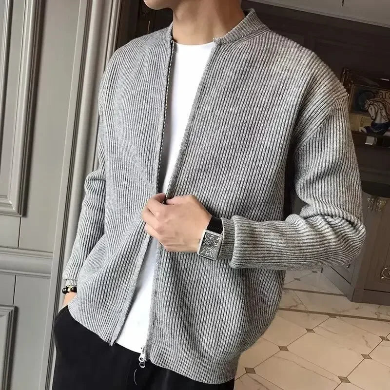 Modèle élégant de veste pour homme avec fermeture éclair