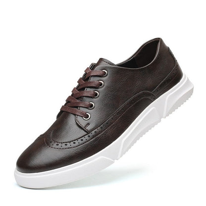 Baskets stylées en cuir pour hommes