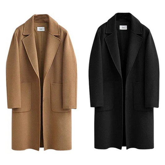 Eleganter Damenmantel Lang Zeitlos - IdealeKleiden